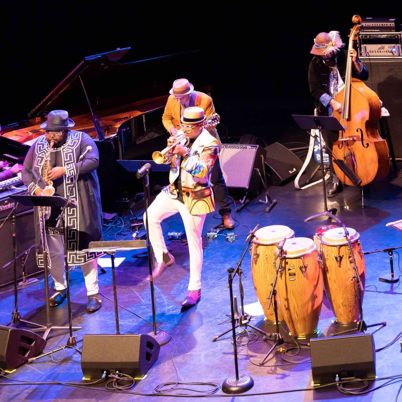Etienne Charles performing in the Charleston Jazz Festival