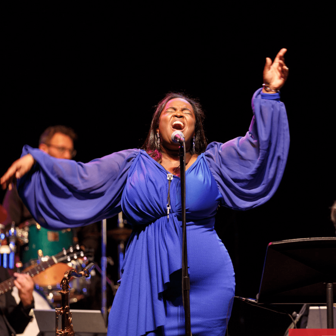 Camille Thurman sings with the Charleston Jazz Orchestra
