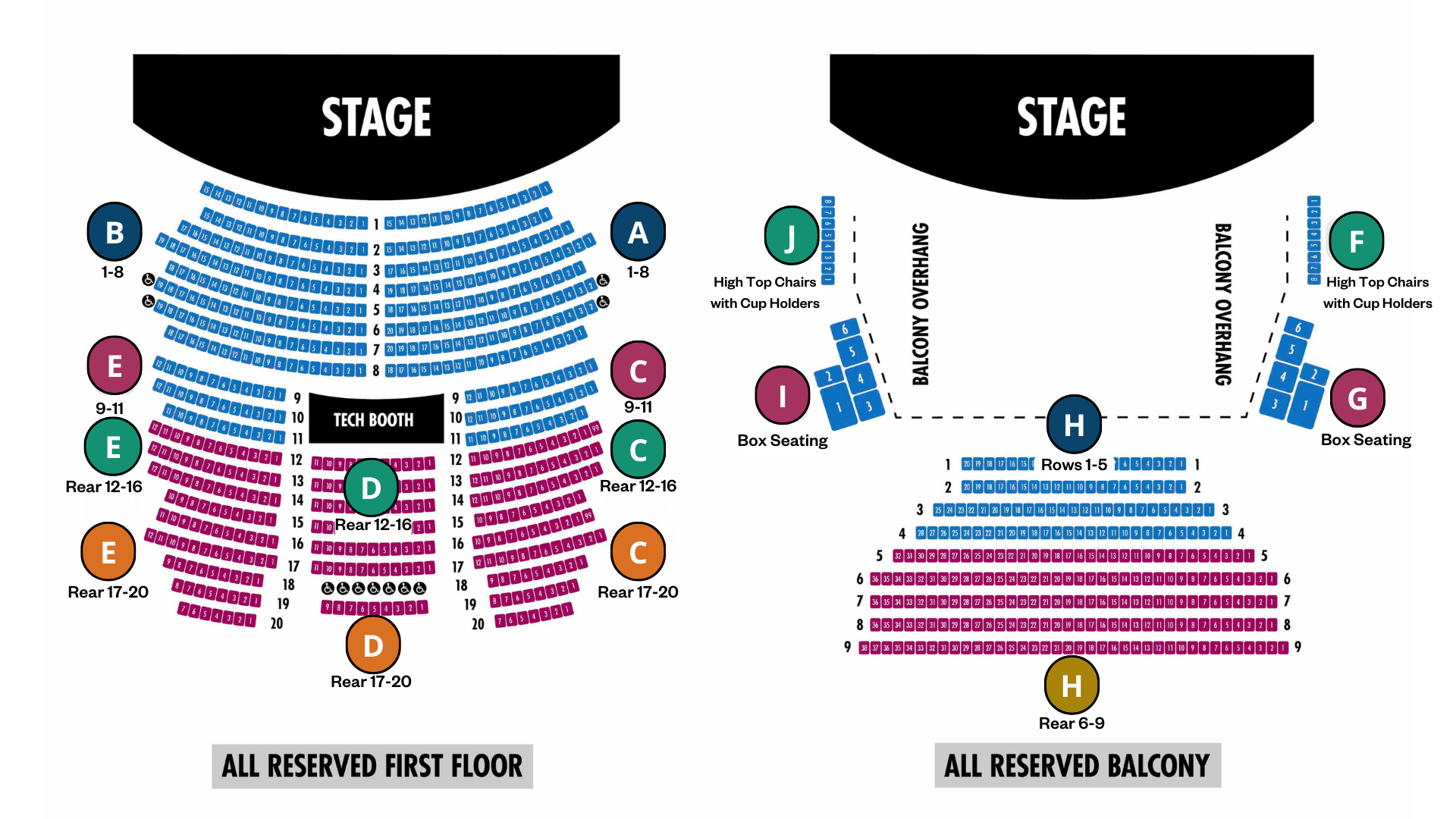 Charleston Jazz Orchestra seating chart